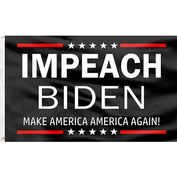 Impeach Biden Make America American Great Again Bandiere, bandiere 9,1 x 1,5 m, poliestere 100D, per esterni, interni, stampa digitale, doppia cucitura