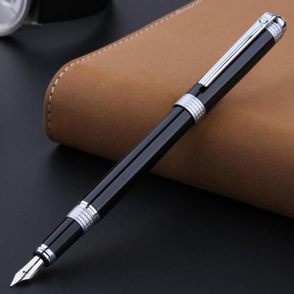 

fountain pens picasso pimio 909 great space time of london metal pen black with silver clip original box fine nib gift