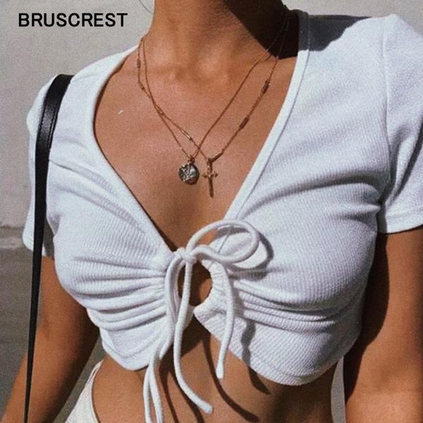 

women's t-shirt summer vintage white crop women mesh cute t shirts halter black club outfits korean clothes