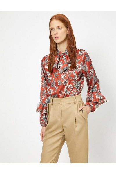 

women's blouses & shirts koton women orange blouse 0 kak68210pw, White
