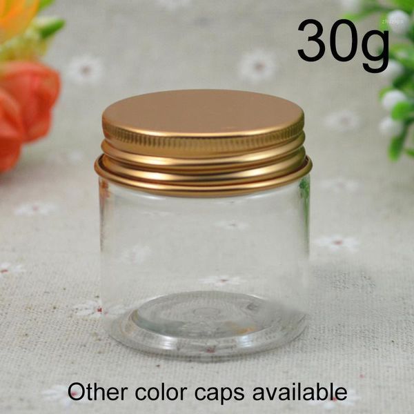 

storage bottles & jars 30g empty plastic jar 1oz makeup eye cream lip tea container refillable small cosmetic bottle