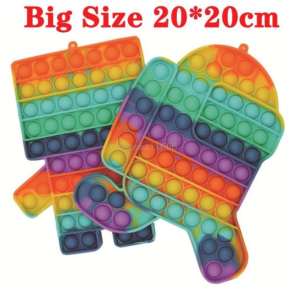 

big size 20cm funny push bubble fidget toy autism needs squishy stress reliever toys anti-stress soft sensory gifts board games party favor