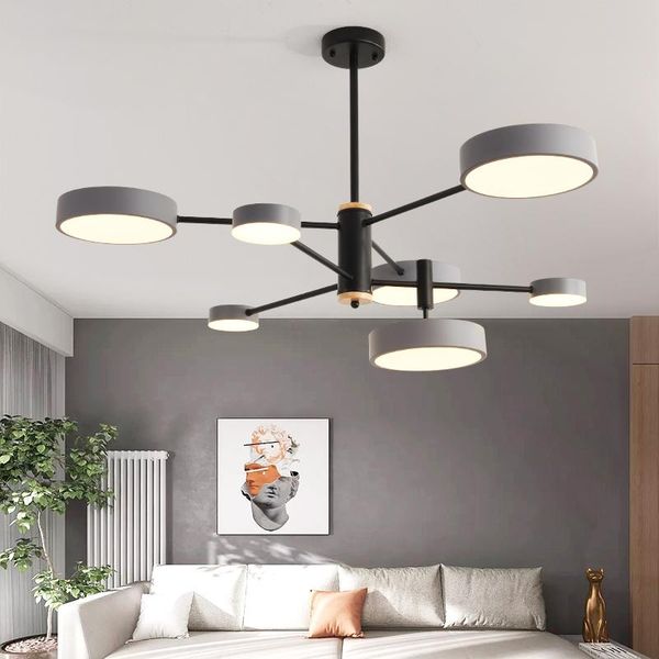 

pendant lamps led lights for dining room bedroom white black hanging light nordic wood living lamp industrial deco lampen 4.6