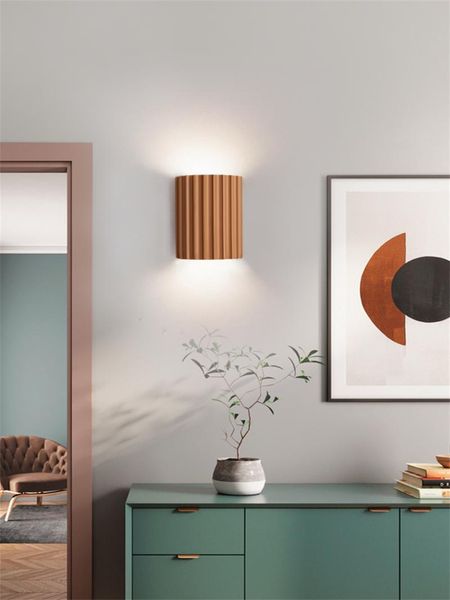 

wall lamp nordic colored striped resin lamps living room corridor bedroom modern home aisle sconces lights fixtures