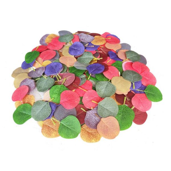 

decorative flowers & wreaths 50pcs artificial green leaves real dry natural fresh preserved eucalyptus leaf dried wedding party decoration s