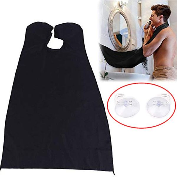 

shaving cloth black white the beard bib apron facial hair trimmings catcher cape sink home salon tool home men practicle apron