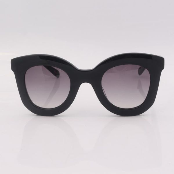 

sunglasses acetate cat eye women chunky frame, White;black