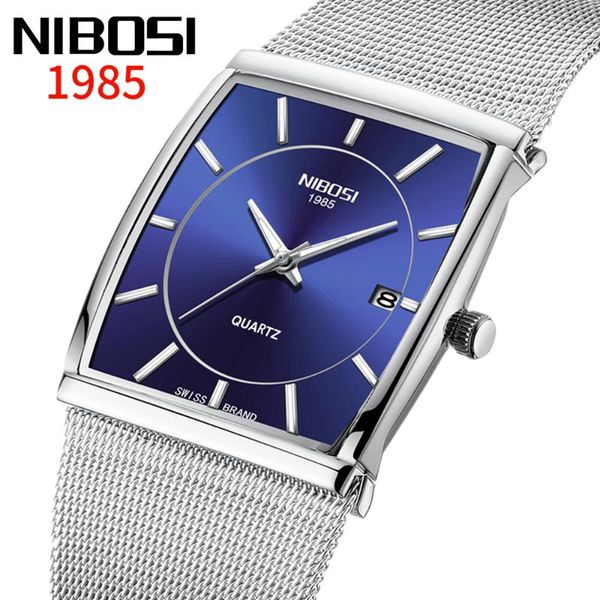 

wristwatches dropship 2021 simple design waterproof stainless steel mesh big dial men watches quartz relogio masculino, Slivery;brown