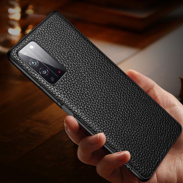 Натуральные кожаные случаи для Huawei Honor X10 30 PRO Чехол обратно Телефон Крышка роскошных защитных Сотейнских Фундов для чести Х 10