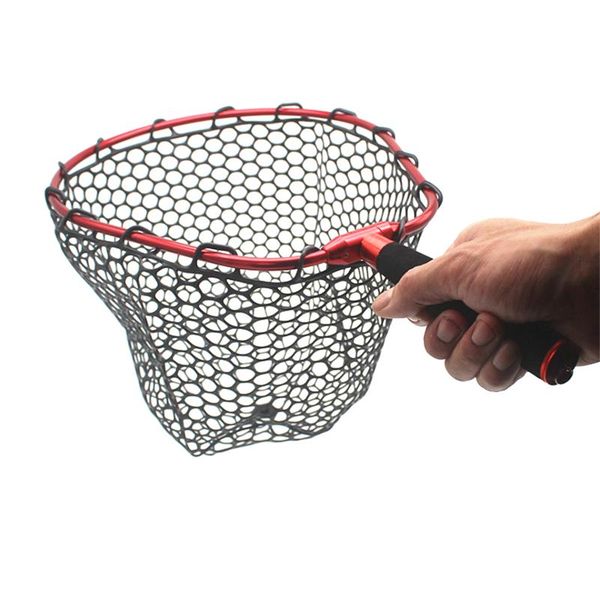 

fishing net hand aluminum alloy pole retractable fishing net telescoping landing rubber for pva simple network
