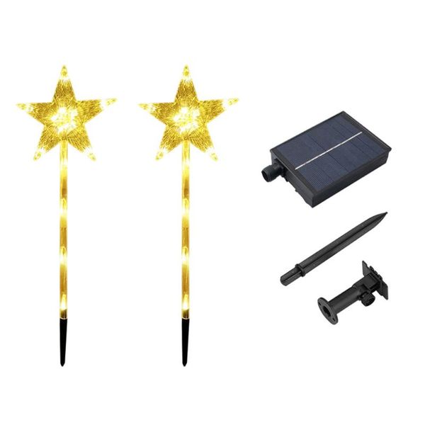 

solar lamps 1 set underground pentastar garden lights ground ornament