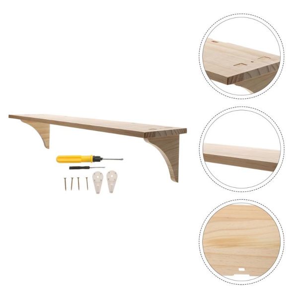 

other home decor 1pc floating wall shelf punch-storage rack sundries