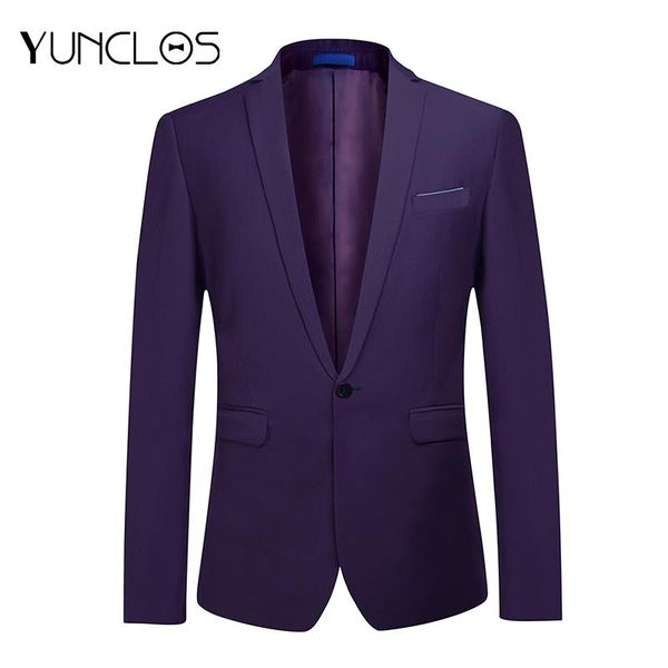 

men's suits & blazers yunclos est wedding party dress blazer trousers slim fit one button suit male jackets, White;black
