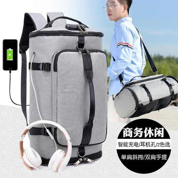 

backpack 1711 fashion multi-use bag double-back travel bags male business men