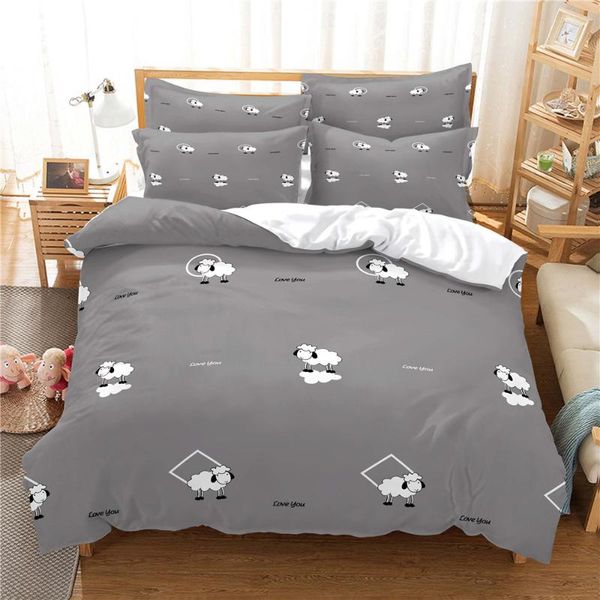 

bedding sets 3d sheep set  duvet cover bed cotton bedroom