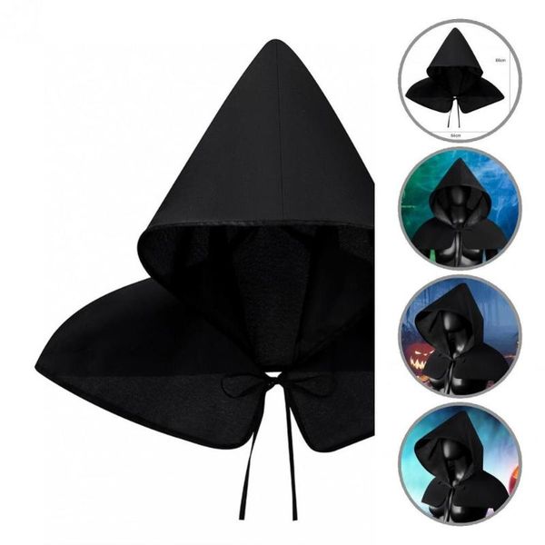 

party hats solid color costume accessories medieval cloak hat for halloween