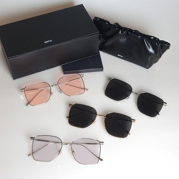 

sunglasses 2021 fashion lady gm gentle reme uv400 lens stainless steel sun glasses for women men with original box, White;black