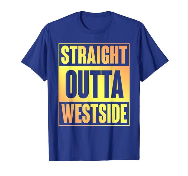 

straight outta westside tshirt, White;black