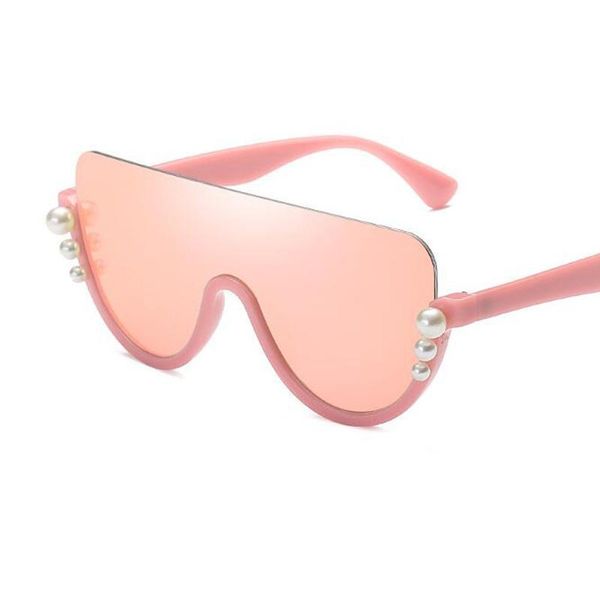 

white oversized sunglasses women uv400 female shades half frame pearl designer glasses one luxury sun fashion pieces unique kikum, White;black