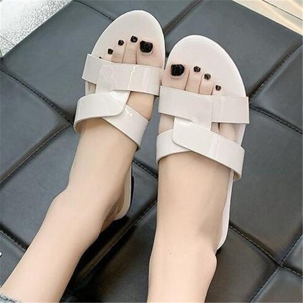 

sandals women's 2021 flat-bottomed snake print rivet large size beach shoes womens slippers fashion casual women, Black