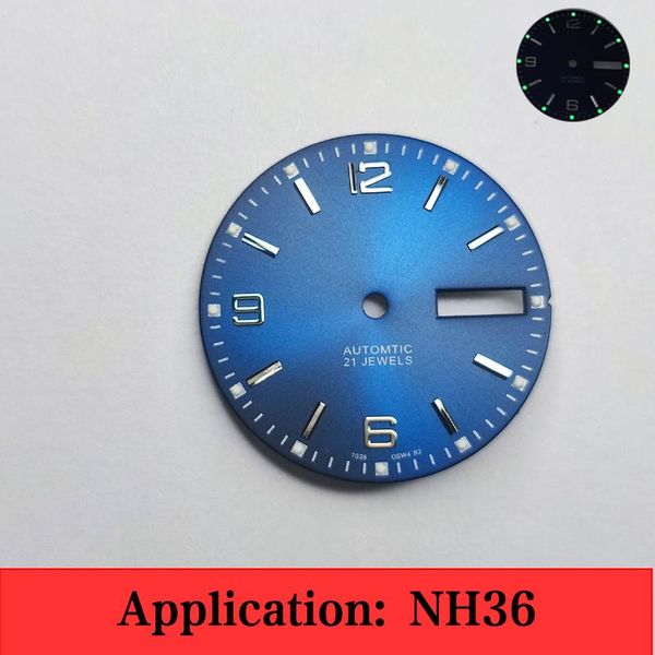 

repair tools & kits nh36 movement, dial 28.5mm super luminous, suitable for movement parts replacement