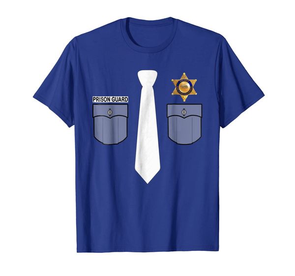 

prison guard correctional officer costume funny gift t-shirt, White;black