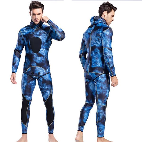 

swim wear men's diving suit snorkeling split swimsuit outdoor wading hunting camouflage high-elastic warm