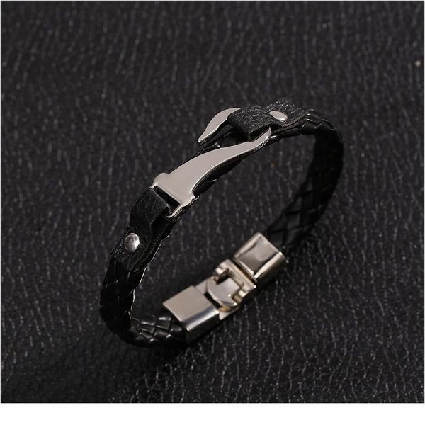

junwei fashion men's hook bracelet leather jewelry gifts for men junwei jllzvh