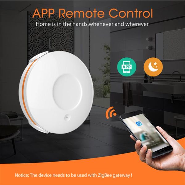 

smart home control tuya zigbee flood detector water leak detection built-in battery-powered sensor alarm works with hub