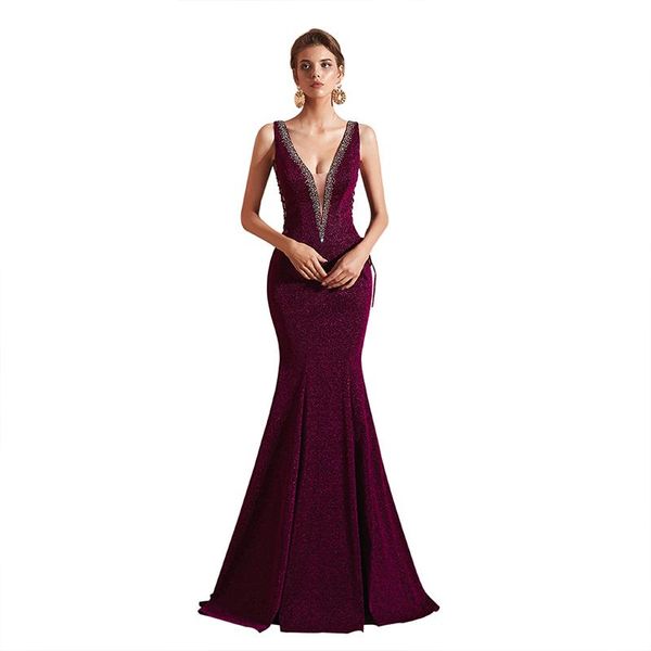

party dresses ready to ship various color shining mermaid evening dress 2021 formal long gown, White;black