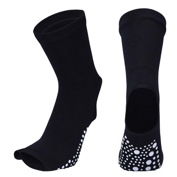 

sports socks women girl yoga barre dance sock compression fitness gym home, Black