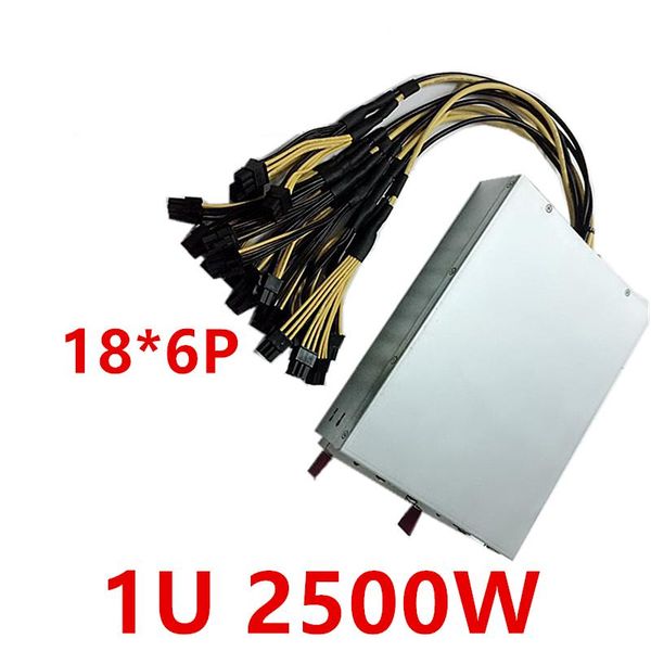 

new psu for ant power single 12v 1u 18*6p support 2 l3+ s9.e9i power supply 2500w