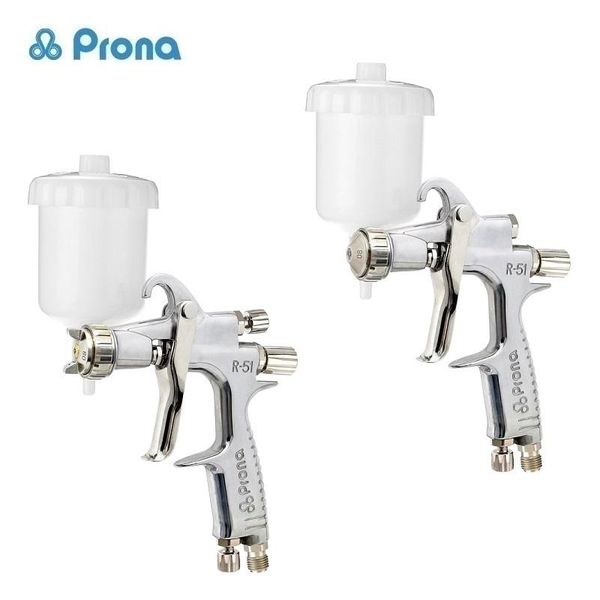 

professional spray guns prona r51-r/f small area repairment manual gun mini painting with150cc cup for paint repair pneumatic tool