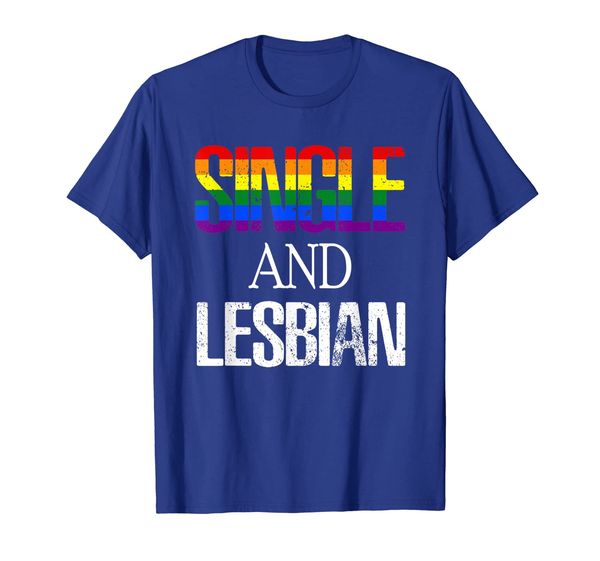 

single and lesbian tshirt lesbian lgbt pride gifts for women, White;black