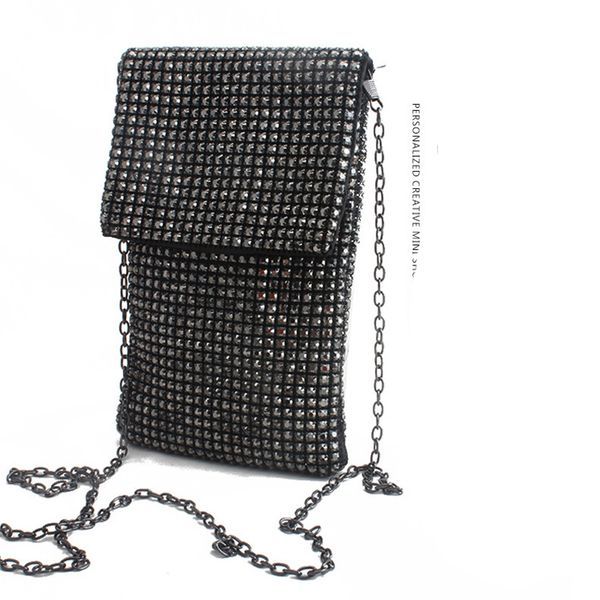 

phone case purse diamonds luxury new rhinestones evening bags with chain shouler messenger handbags