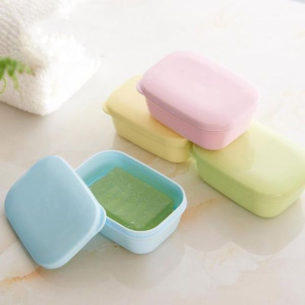 

soap dishes handmade rectangular portable sealed waterproof leakproof box with covered water layer bathroom supplies