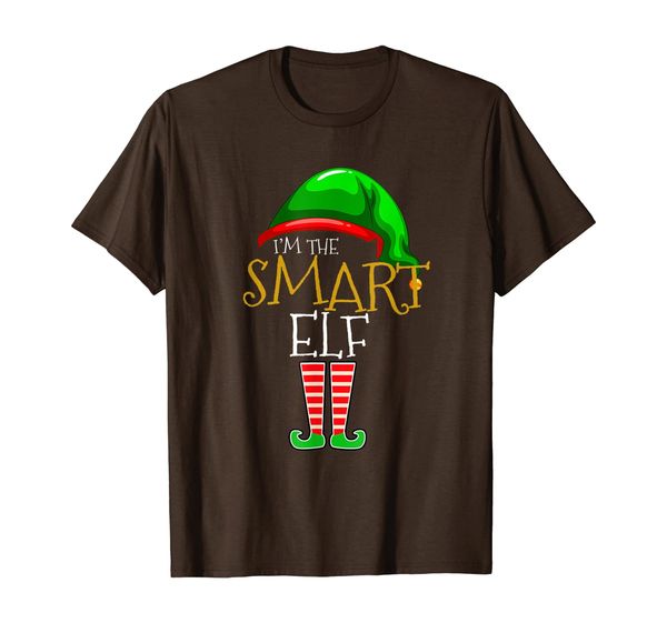 

i'm smart elf funny xmas gift family matching group t-shirt, White;black