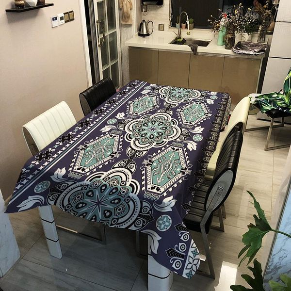 

table cloth bohemia printed tablecloth waterproof polyester rectangular home decoration dining tea beach towel