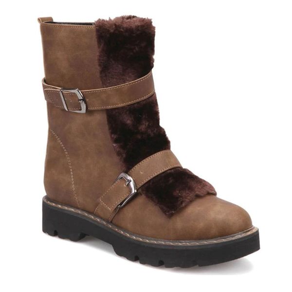 

boots butigo z227 khaki women biker, Black