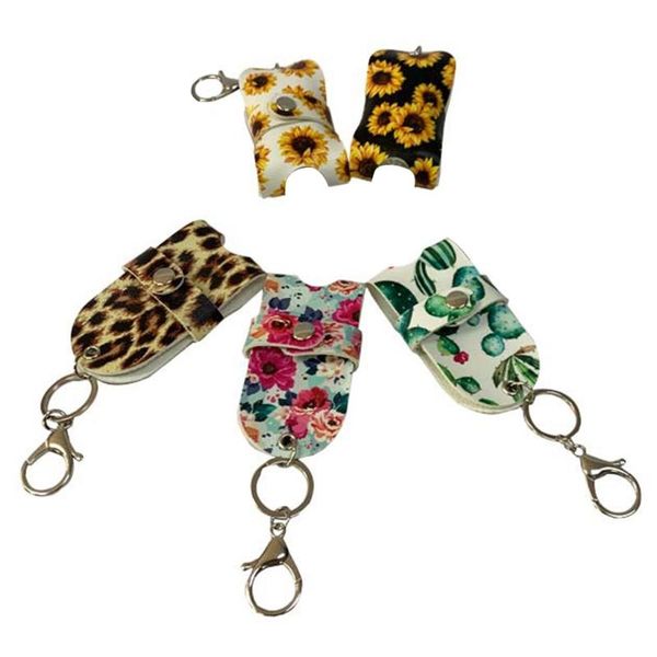 

30ml refillable bottles travel hand sanitizer bottles cosmetic container with keychain holder with bottle cover