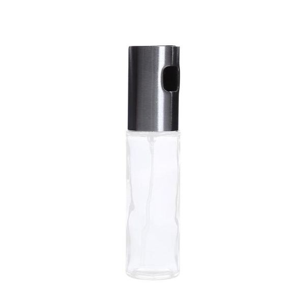 

100ml stainless steel glass oil pump spray fine bottle olive can tool pot cooking utensils bbq kitc jlllqa