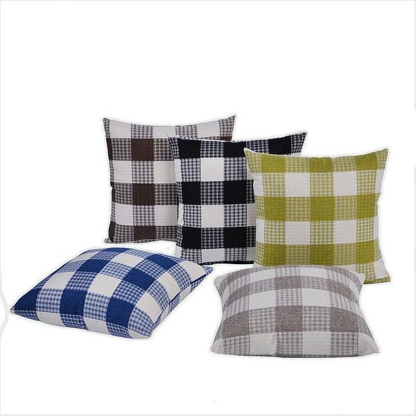 

cushion/decorative pillow modern simplicity style cushion cover classical lattice pattern square case home decor for sofa bed car