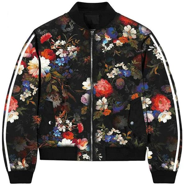

women's jackets zogaa plus size autumn retro floral skull printed coat female long sleeve outwear clothes bomber jacket 3xl, Black;brown