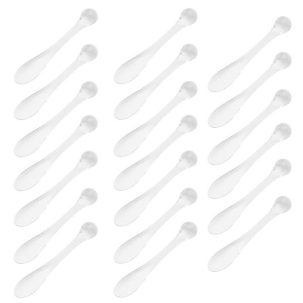 

20pcs acrylic eye stick facial mask face cream spoon makeup tool