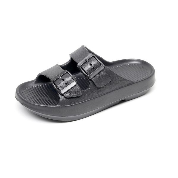 

2021 fashion men women slipper sandals shoes slide summer wide flat slippery flip flop flower box size 36- 45-105, Black