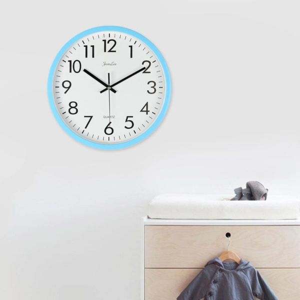 

wall clocks 10-inch minimalist clock creative silent for decoration (black frame)