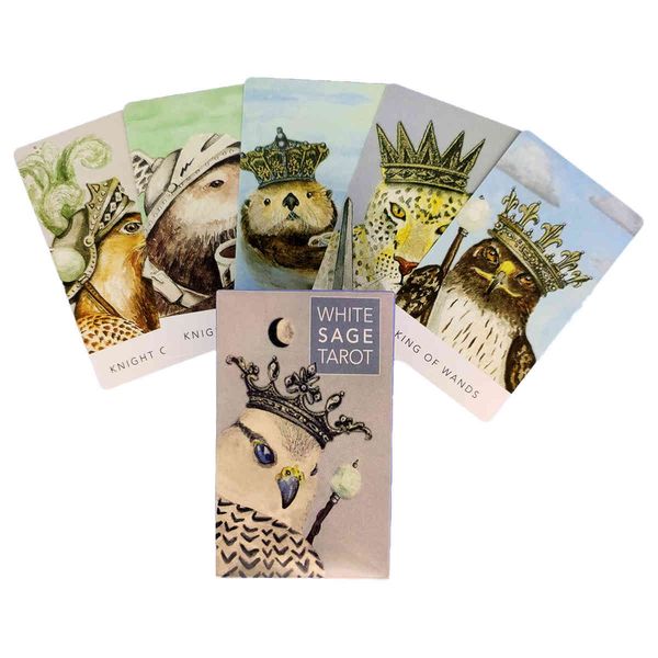 

new white sage tarot cards and pdf guidance divination deck entertainment parties board game support drop shipping 78 pcs/box