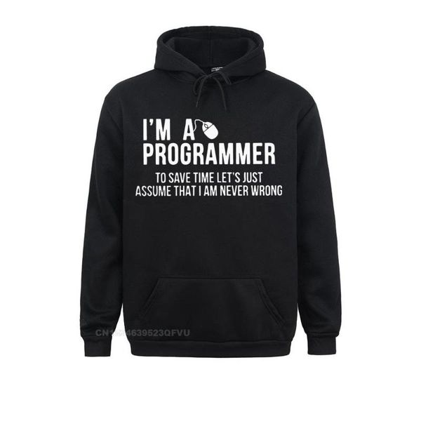 

men's hoodies & sweatshirts programmer programming pullover hoodie men vintage crew neck geek code coder tees camiseta sweasweater grap, Black