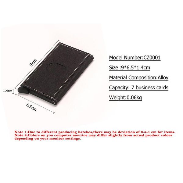 

bycobecy metal men women credit card holder rfid blocking box mini slim wallet matic pop up business card case p qylxxx