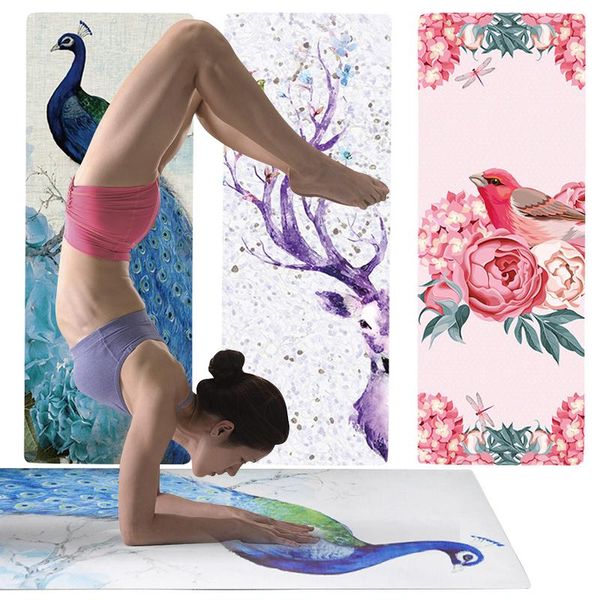

ultra-thin folding professional non-slip yoga mat natural rubber portable sports pad for fitness tasteless pilates with yoga bag